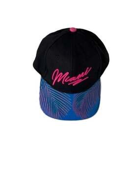 Idegy Super Bowl LIV Miami Frito-Lay Snapback Hat Black Blue Palm Brim